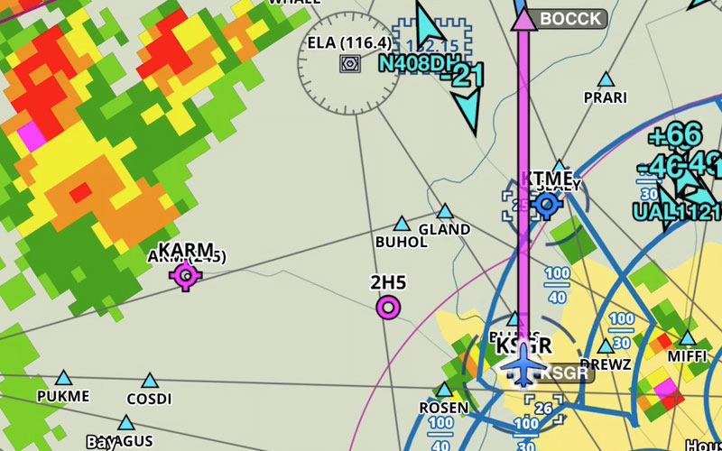 ADS-B Traffic on ForeFlight